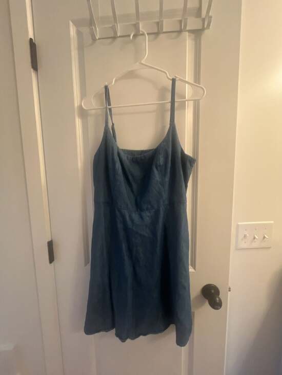 Old Navy Dresses & Skirts - Old Navy Sleeveless Denim Mini Sundress with Smocked Back and Pockets